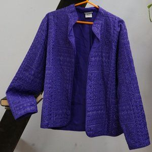 Sick Vintage Embroidered Purple Jacket